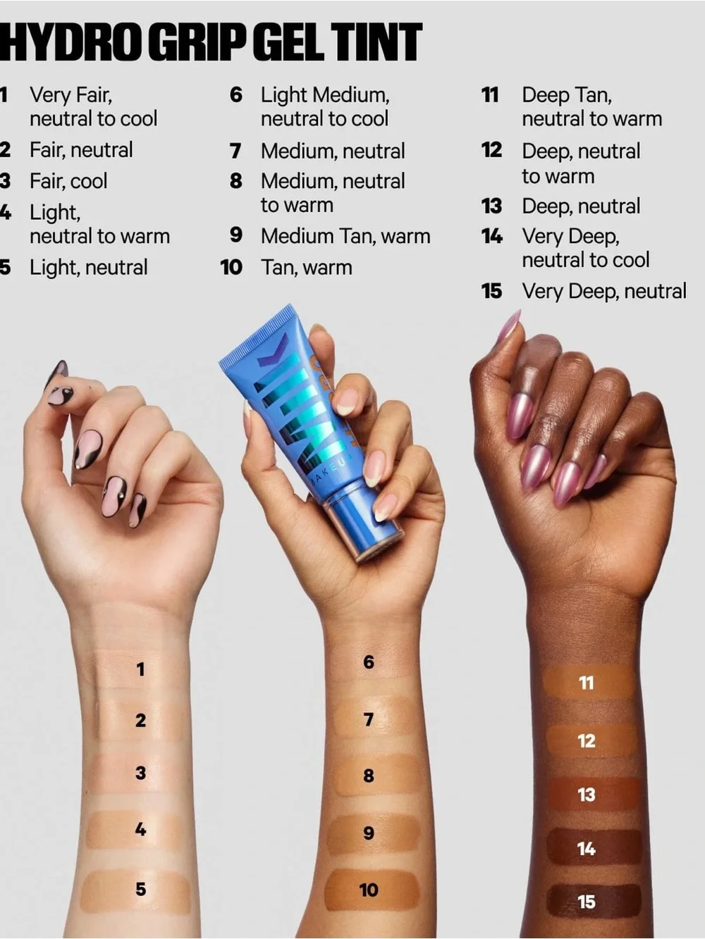Milk Makeup Hydro Grip 12-Hour Hydrating Gel Skin Tint 13 Deep